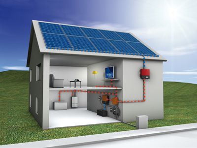 3KW分布式家用光伏并網發電系統 廣州三赫太陽能科技產品相冊